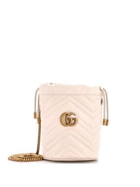 Gucci Gg Marmont Bucket Bag Matelasse #336858G10B